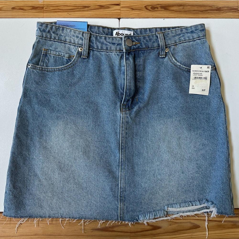 Abound denim mini skirt